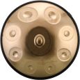 U-Turn Steel Handpan 22" 9 Töne D Kurd Copper + Tasche + Poliertuch Thumbnail 1