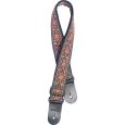 STAGG Gitarrengurt aus gewebter Baumwolle mit Jimi-Muster braun Thumbnail 1