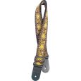 STAGG Gitarrengurt aus gewebter Baumwolle mit Jimi-Muster gelb Thumbnail 1