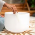 MEINL Sonic Energy Crystal Singing Bowl white-frosted 12"/30cm A3 Stirnchakra Thumbnail 2