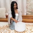MEINL Sonic Energy Crystal Singing Bowl white-frosted 12"/30cm F3 Herzchakra Thumbnail 3