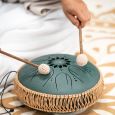 MEINL Sonic Energy Medium Octave Steel Tongue Drum Dunkelgrün F#Moll 432Hz 8Töne Thumbnail 5
