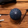 MEINL Sonic Energy Pocket Steel Tongue Drum A Dur 6 Töne Marineblau Venusblume Thumbnail 5
