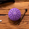 MEINL Sonic Energy Pocket Steel Tongue Drum A Dur 6 Töne Violett Lotusblume Thumbnail 5