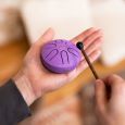 MEINL Sonic Energy Pocket Steel Tongue Drum A Dur 6 Töne Violett Lotusblume Thumbnail 6
