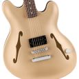Fender Tom DeLonge Starcaster RW CHW Satin Shoreline Gold E-Gitarre Thumbnail 3