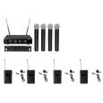 OMNITRONIC UHF-E4 Funkmikrofon+ 4x BP + 4x Lavalierm. 518.7/520.9/523.1/525.3MHz Thumbnail 1