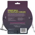 Ernie Ball EB6049 Instrumentenkabel gerade/gewinkelt weiß 3,04m Thumbnail 2