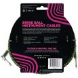 Ernie Ball EB6066 Instrumentenkabel gerade/gewinkelt schwarz/neongrün 7,62m Thumbnail 2