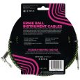 Ernie Ball EB6077 Instrumentenkabel gerade/gewinkelt schwarz/grün, 3m Thumbnail 2