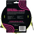 Ernie Ball EB6080 Instrumentenkabel Gewebe gerade/gewinkelt gelb 3m Thumbnail 2