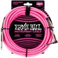 Ernie Ball EB6083 Instrumentenkabel gerade/gewinkelt neonpink 5,48m Thumbnail 1