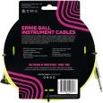 Ernie Ball EB6085 Instrumentenkabel Gewebe gerade/gewinkelt gelb 5,48m Thumbnail 2