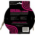 Ernie Ball EB6393 Instrumentenkabel gerade/gerade violett/schwarz 3,04m Thumbnail 2