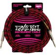 Ernie Ball EB6396 Instrumentenkabel gerade/gerade rot/schwarz 5,48m Thumbnail 1