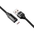 myVolts Step Up USB-A zu USB-C PD Kabel mit LCD Power Meter Schwarz Thumbnail 2
