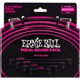 Ernie Ball EB6224 Patchkabel flach gewinkelt/gewinkelt schwarz 10er Multi-Pack Thumbnail 1