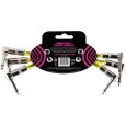 Ernie Ball EB6050 Patchkabel gewinkelt/gewinkelt schwarz 15cm 3er Pack Thumbnail 2