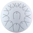 U-Turn TD12-13-EWH Elderflower White C-Dur Tongue Drum inkl. Zubehör Thumbnail 1