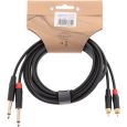 N-RoK Premium Kabel 6,3mm mono / Cinch 6,3mm 3m Thumbnail 3