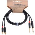 N-RoK Premium Kabel 6,3mm mono / Cinch 6,3mm 1,5m Thumbnail 1