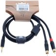 N-RoK Premium Kabel Klinke 3,5mm stereo / 2x Cinch 0,9m Thumbnail 4