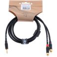 N-RoK Premium Kabel Klinke 3,5mm stereo / 2x Cinch 1,5m Thumbnail 5