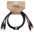 N-RoK Premium Kabel Cinch / Cinch 0,9 m Thumbnail 1