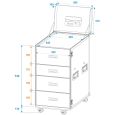 ROADINGER Universal-Schubladen-Case WDS-2 mit Rollen Thumbnail 7