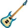 SPIRA Guitars S-500 QAB Trans Aqua Blue E-Gitarre Thumbnail 1