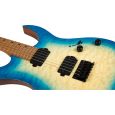 SPIRA Guitars S-500 QAB Trans Aqua Blue E-Gitarre Thumbnail 6