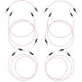 myVolts Candycords Halo 8-Pack Rosa LED Patchkabel Thumbnail 1