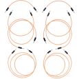 myVolts Candycords Halo 8-Pack Peach LED Patchkabel Thumbnail 1