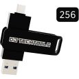 DJ-Tech Tools Chroma Drive USB A + USB C Stick 256GB Black Thumbnail 2