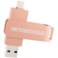 DJ-Tech Tools Chroma Drive USB A + USB C Stick 256GB Rose Gold Thumbnail 1