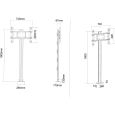 Multibrackets M Display Stand 180 Single Black w. Floormount Thumbnail 10