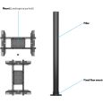 Multibrackets M Display Stand 180 Single Black w. Floormount Thumbnail 5