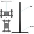 Multibrackets M Display Stand 180 Single Black w. Floorbase Thumbnail 6