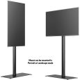 Multibrackets M Display Stand 180 Single Black w. Floorbase Thumbnail 8