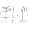 Multibrackets M Display Stand 180 Single Black w. Floorbase Thumbnail 10