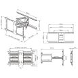 Multibrackets M Universal Flexarm Pro 60kg Heavy Duty Black Thumbnail 7