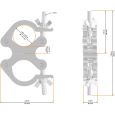 Global Truss Swivel Coupler Slim 48-51/30/250kg Thumbnail 2