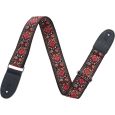 N-RoK GrooveLine Gitarrengurt Woven Flower Red Thumbnail 1