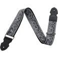 N-RoK GrooveLine Gitarrengurt Woven Black White