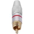 Cinch Stecker pro-Alu rot Thumbnail 5