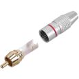 Cinch Stecker pro-Alu rot Thumbnail 6