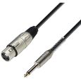 Adam Hall 3 STAR MFP 0100 XLR female / Klinke 6,3mm mono Kabel 1m Thumbnail 1