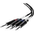 Palmer AoC Loom TRSm Audio over Cat Adapterkabel etherCON auf 4 xTRS Klinke Thumbnail 4