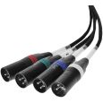 Palmer AoC Loom XLRm Audio over Cat Adapterkabel etherCON auf 4 x XLR male Thumbnail 3
