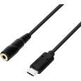 Adam Hall 3 STAR B Y USB-C 0020 USB-C Adapter 3,5 mm Klinke Female x USB-C 0,2m Thumbnail 1